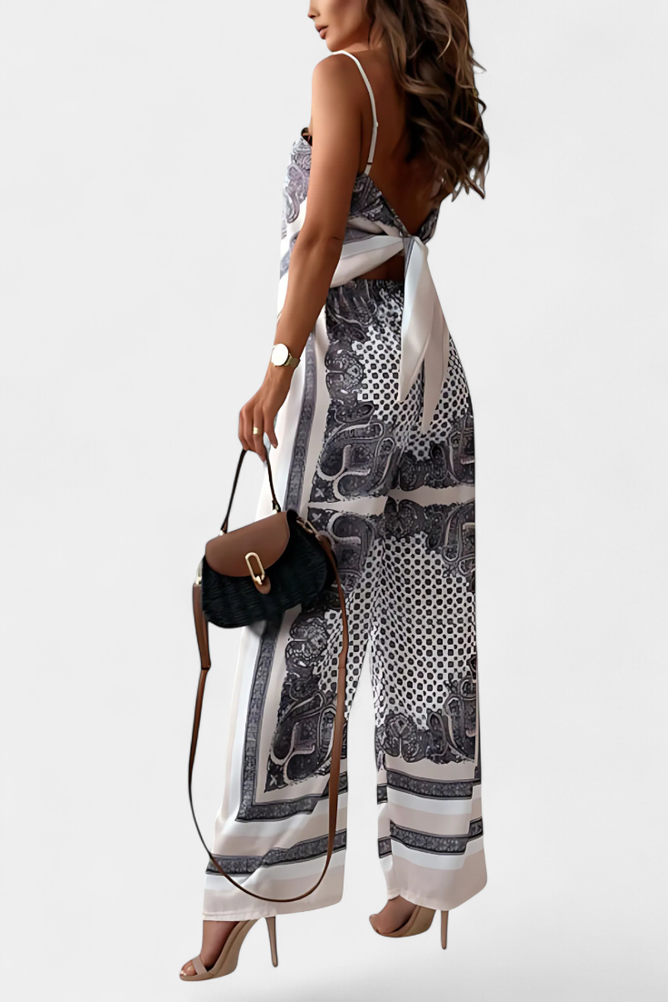 Leonie Completo Paisley con Spalline