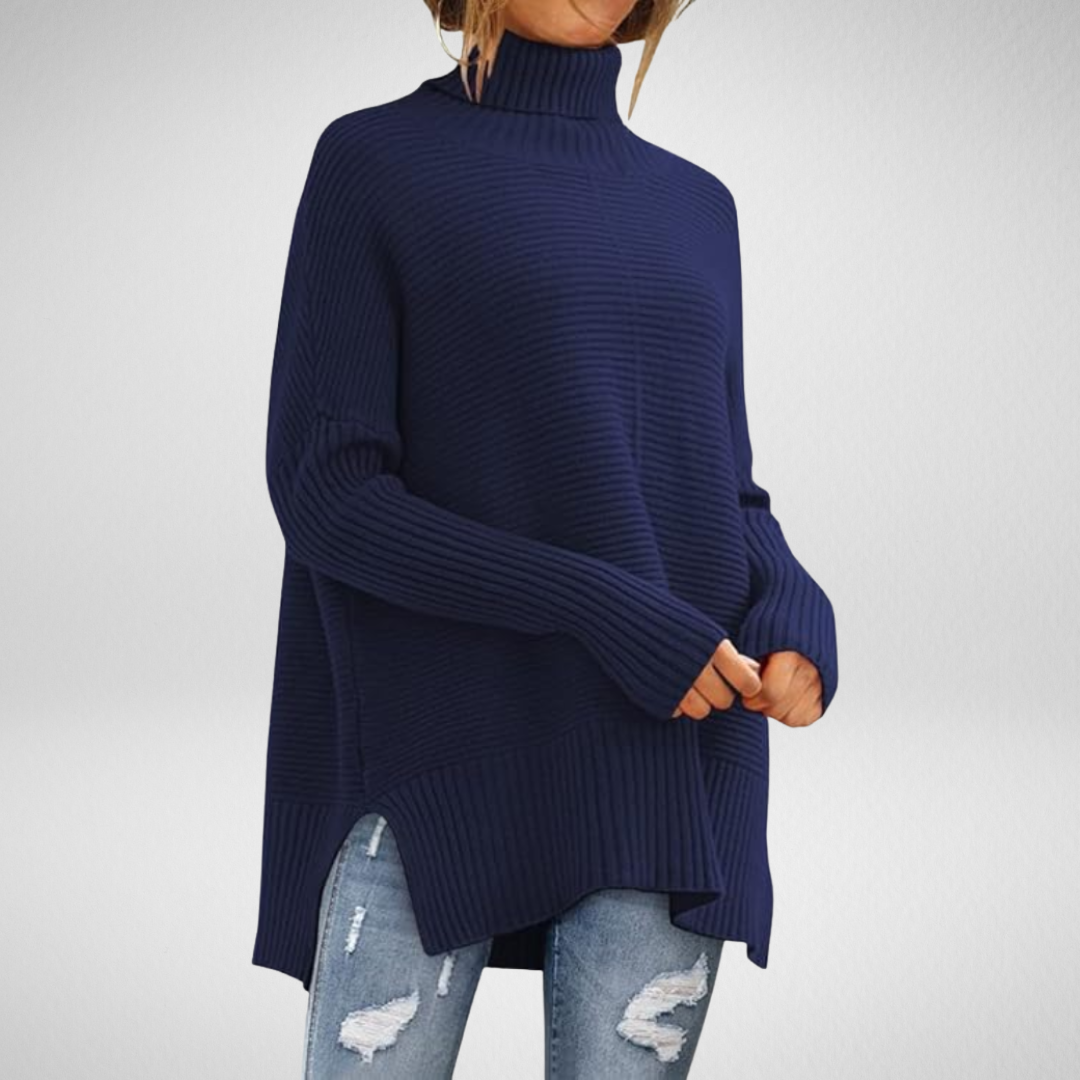 Cléa | Maglione Collo Alto Taglio Ampio Chic