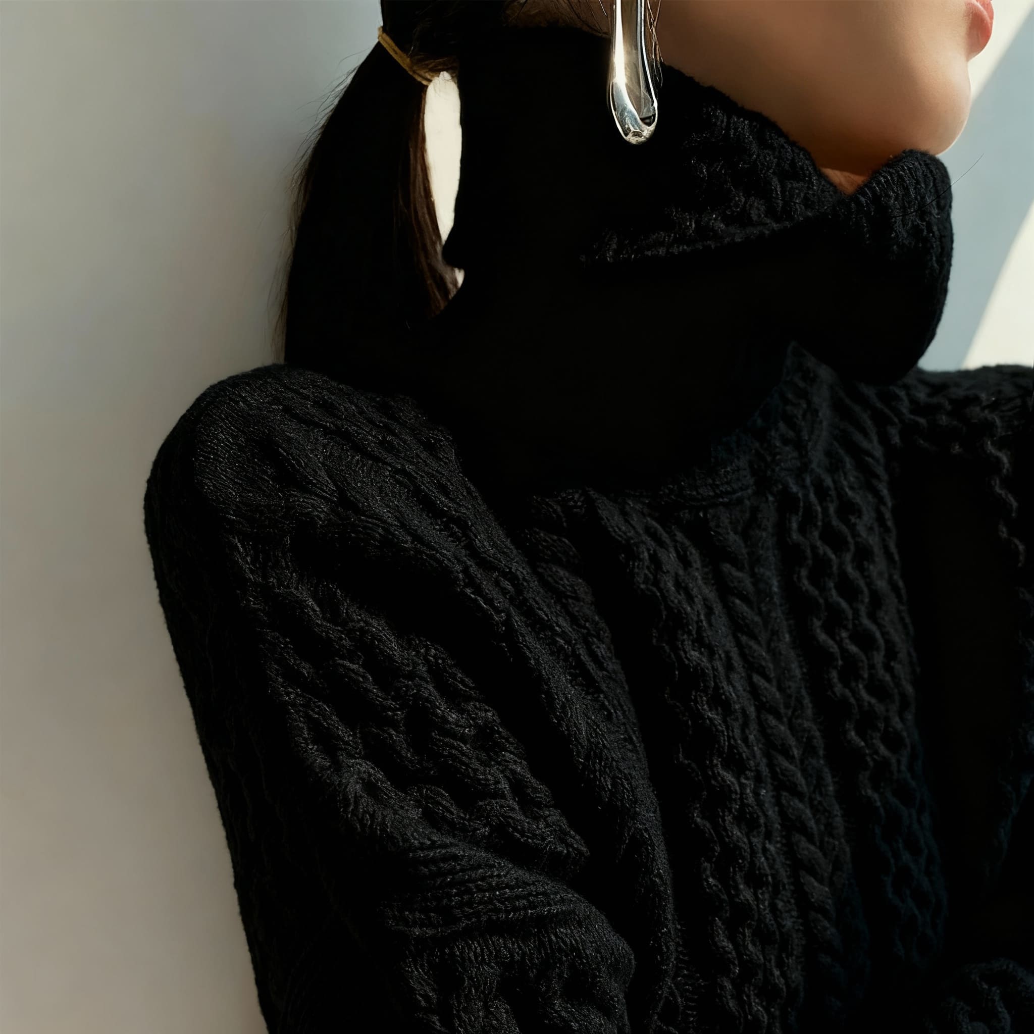 Vivara | Maglione Collo Alto in Cashmere