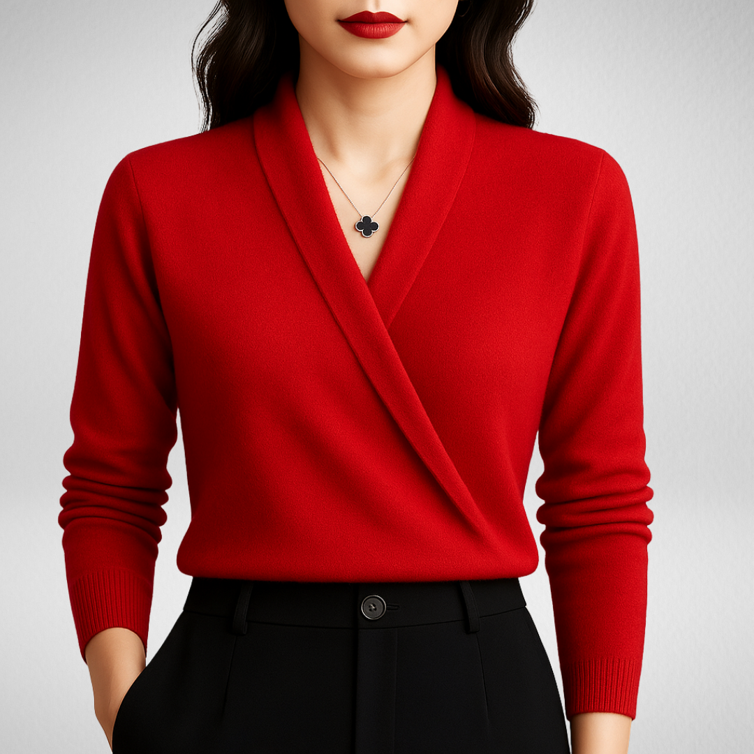 Camille | Maglione Cache-Cœur Elegante