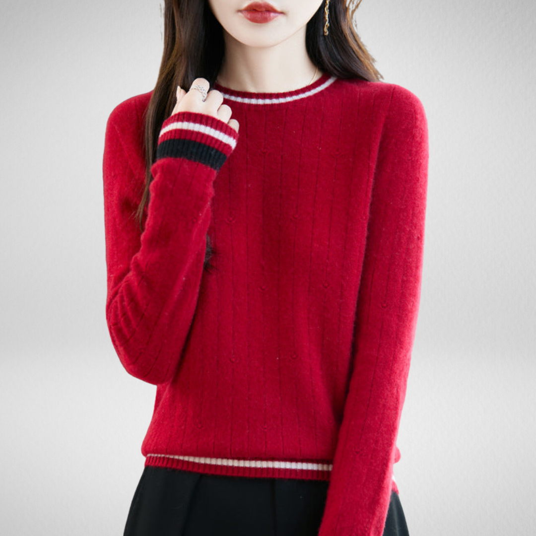 Amalia | Maglione Rosso Eleganza Classica