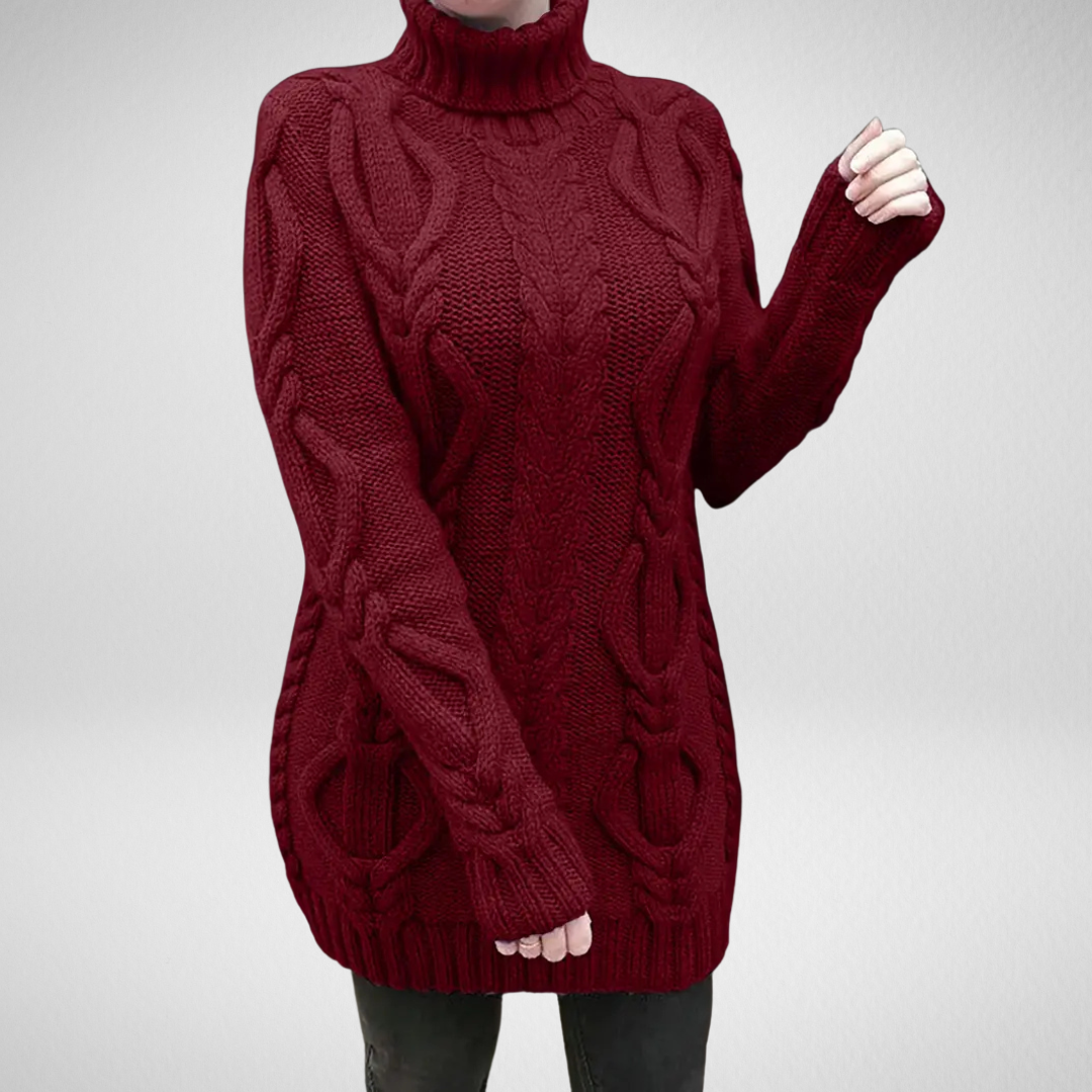 Valéria | Maglione Lungo Torcigliato d’Inverno