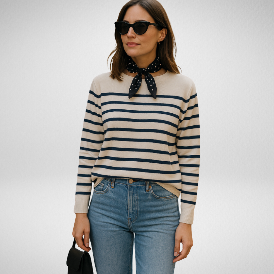 Ariette | Maglione Tricot Morbido a Righe Chic