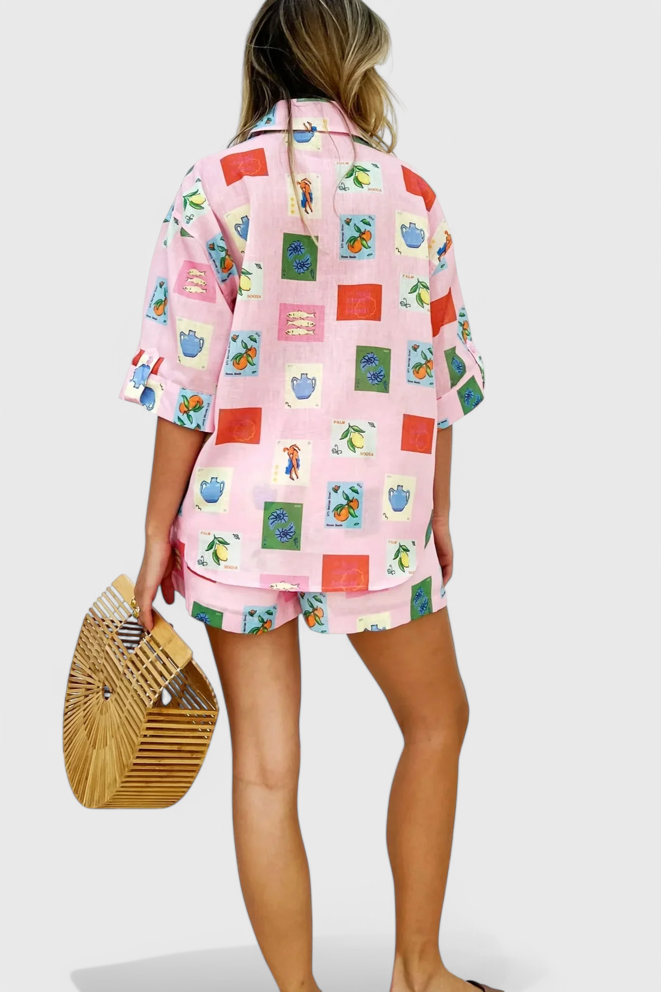 Paula Completo Stampa Rosa