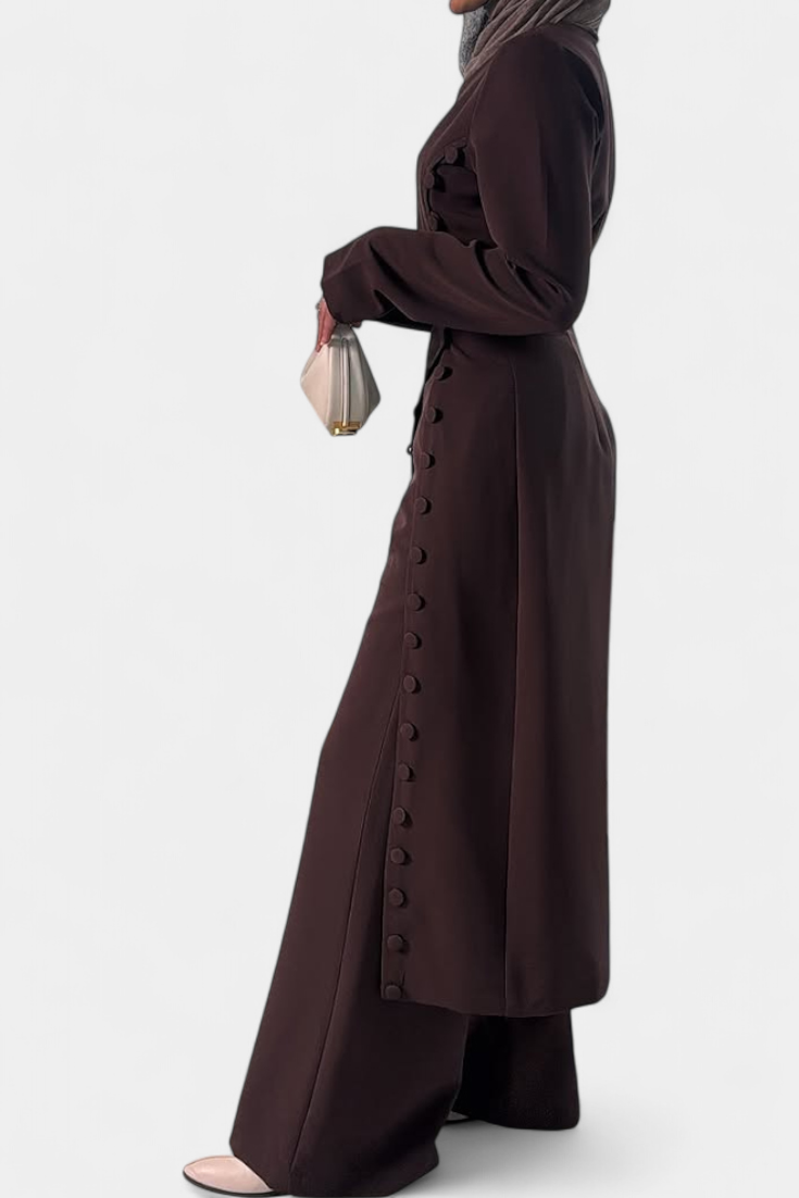 Melissa Set Casual Morbido con Blusa a Bottoni e Pantaloni Lunghi