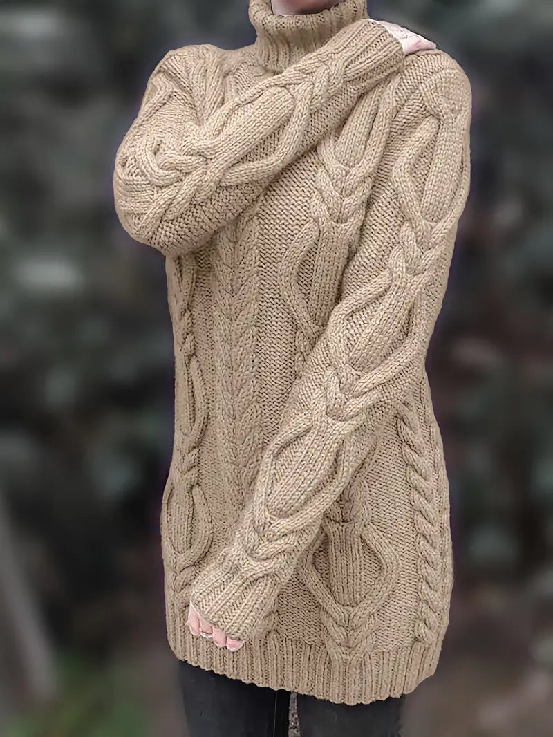 Valéria | Maglione Lungo Torcigliato d’Inverno