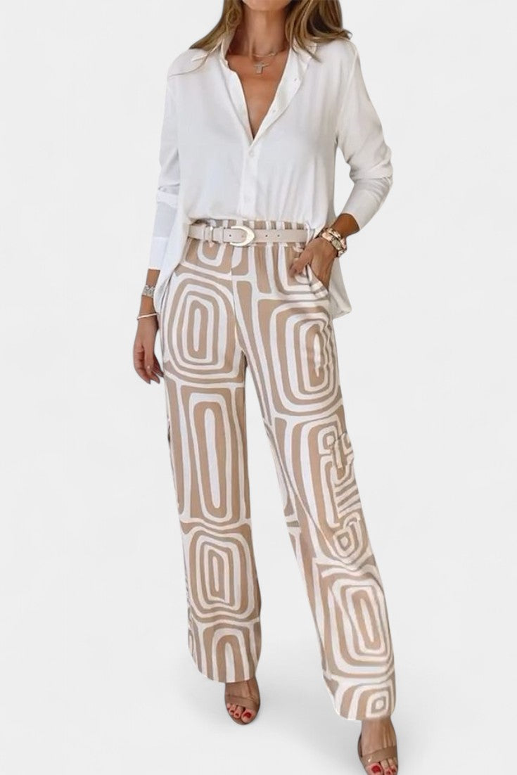 Calla Completo di Due Pezzi a Manica Lunga