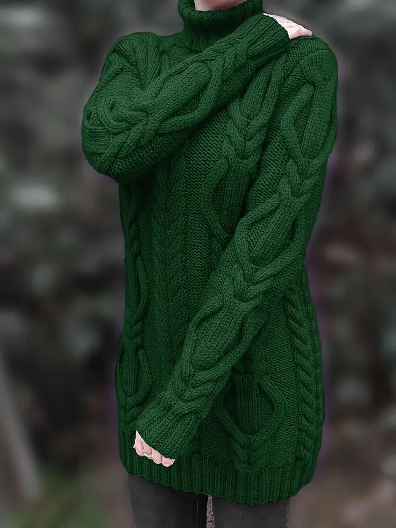 Valéria | Maglione Lungo Torcigliato d’Inverno