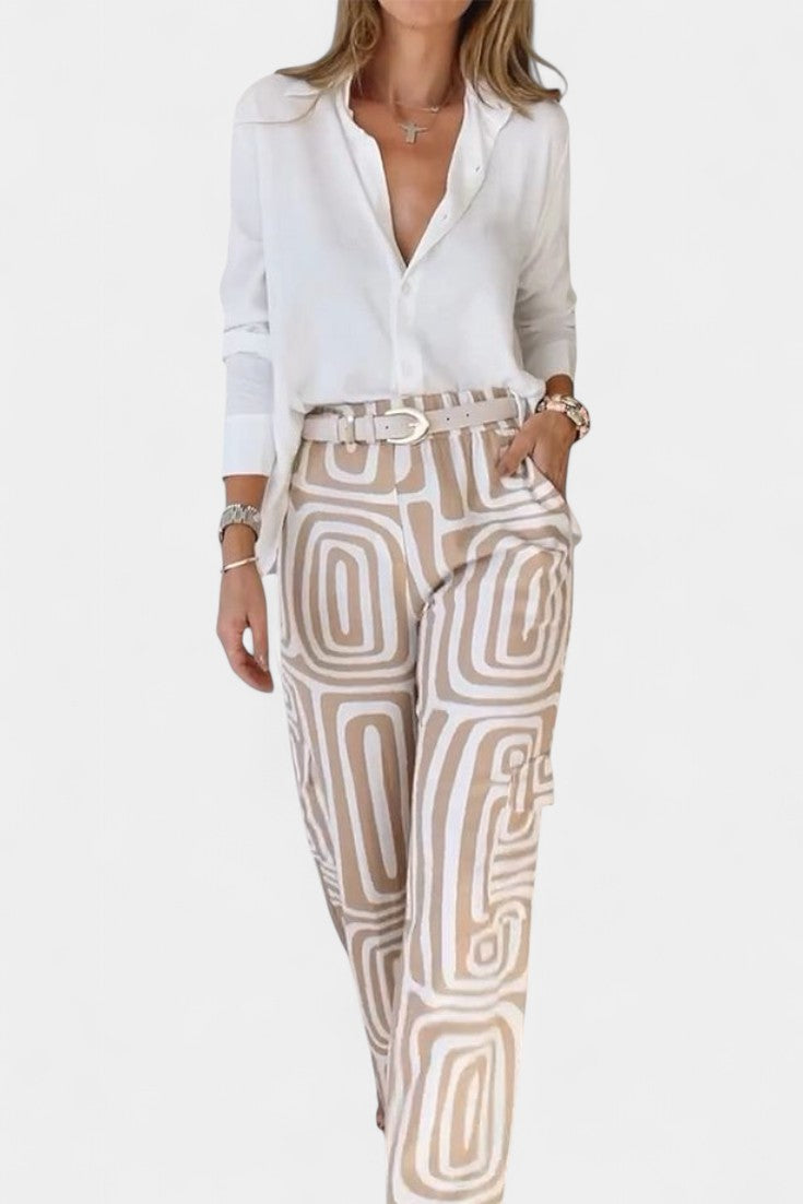 Calla Completo di Due Pezzi a Manica Lunga