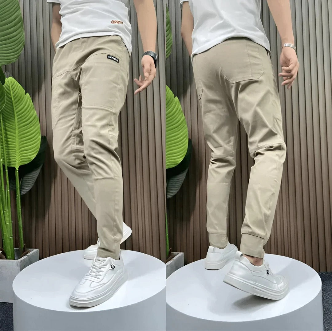 MILANO ESSENZA | PANTALONE CARGO ELASTICO PER UOMO PREMIUM