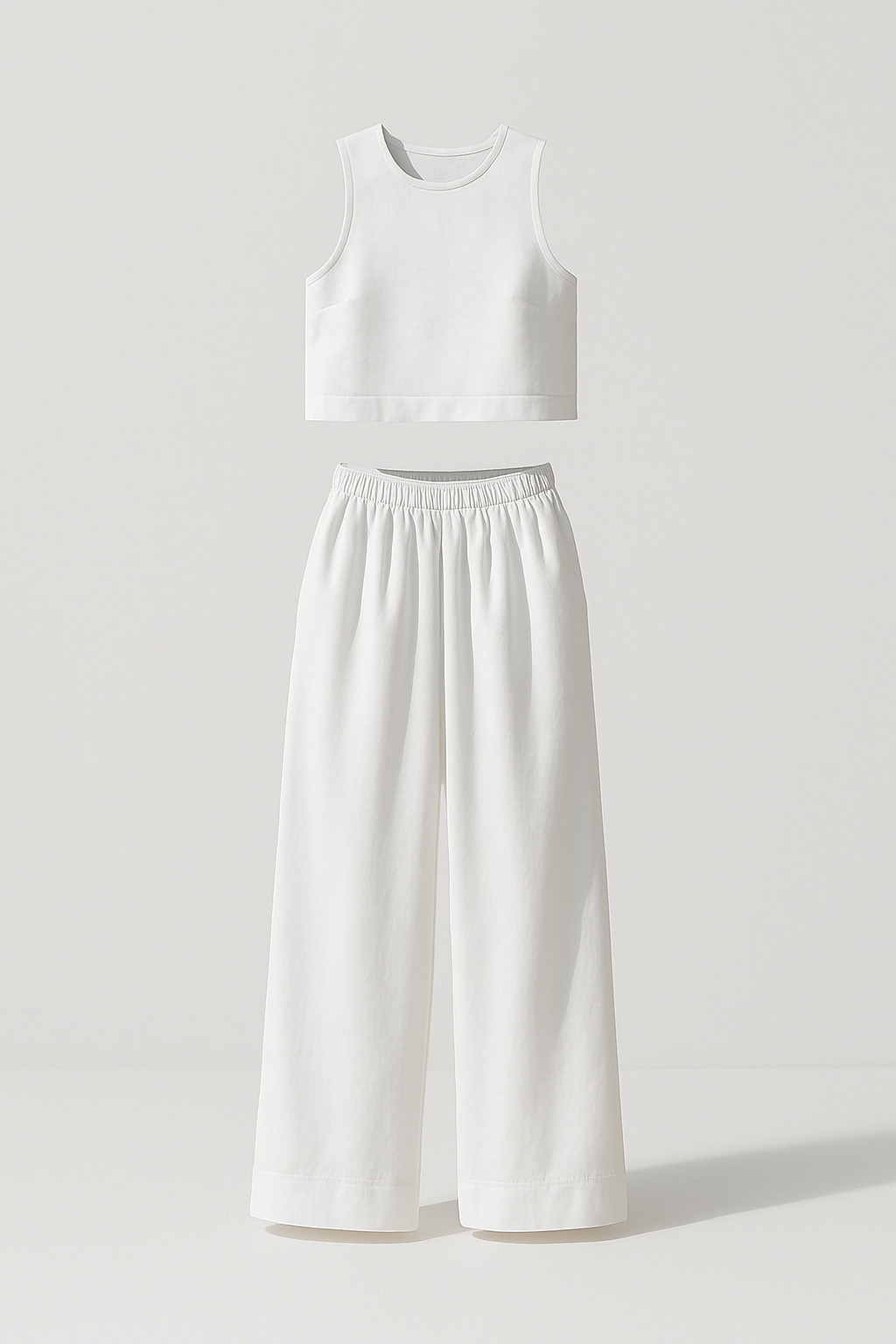 Avelina Conjunto Minimalista in Cotone e Lino Leggero