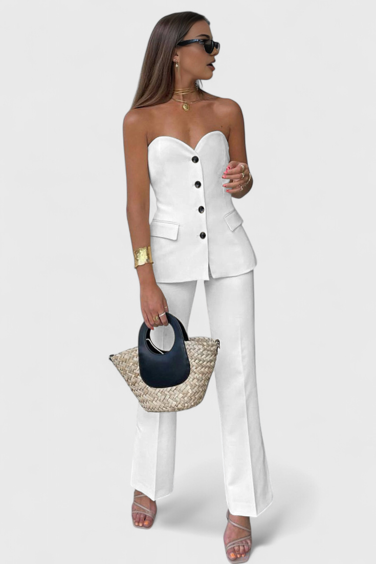 Paesha Completo Rilassato Senza Maniche e Gamba Larga