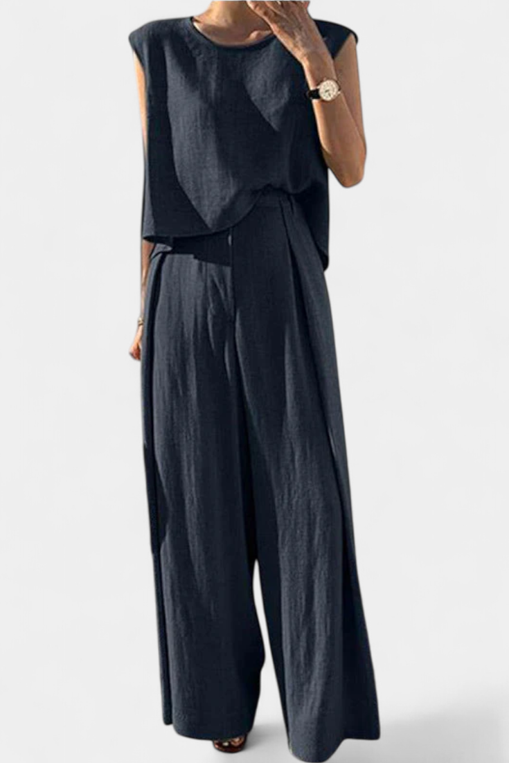 Lauren Completo Due Pezzi con Gamba Larga