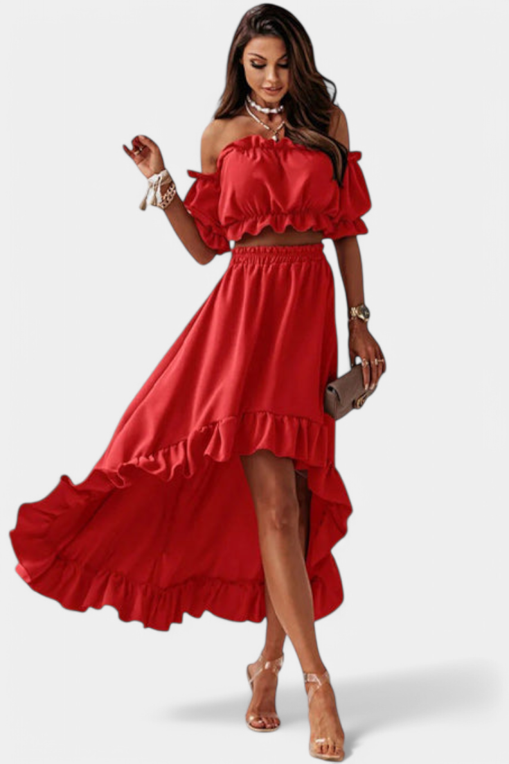 Katja Completo di Due Pezzi Off-Shoulder