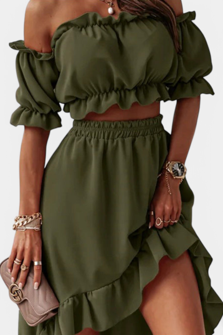 Katja Completo di Due Pezzi Off-Shoulder