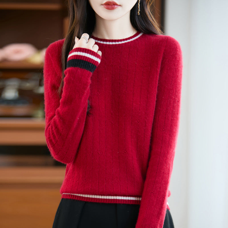 Amalia | Maglione Rosso Eleganza Classica
