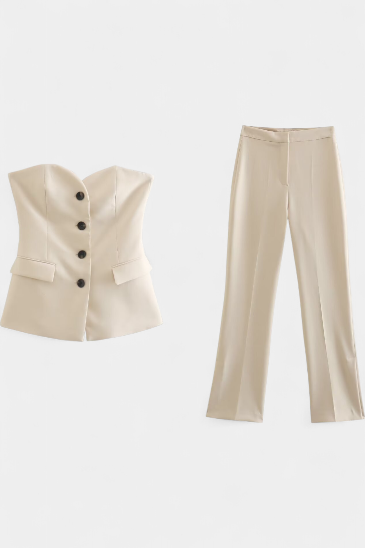 Paesha Completo Rilassato Senza Maniche e Gamba Larga