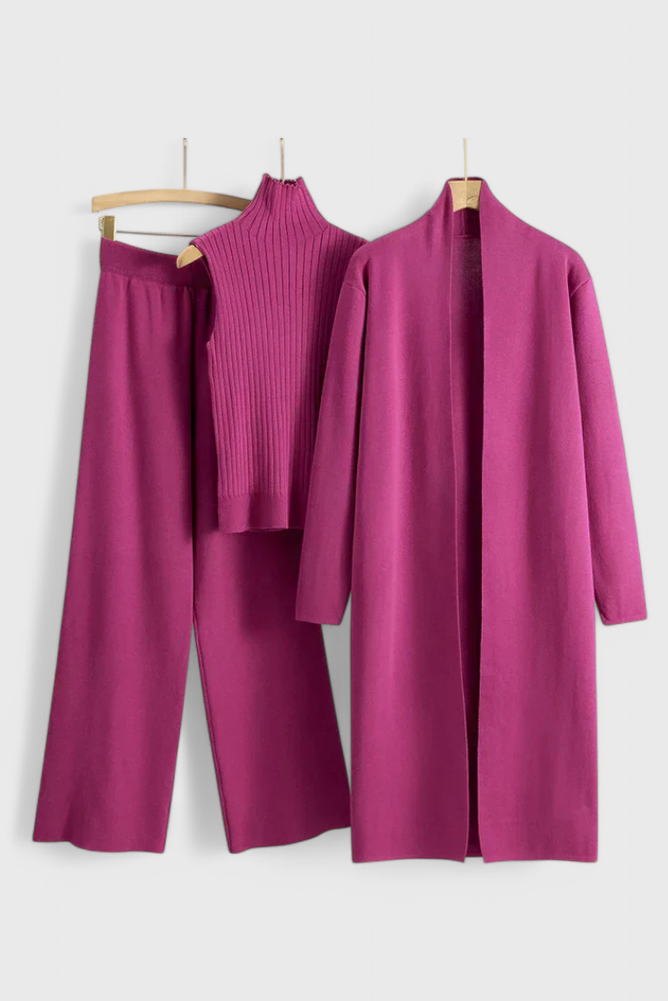 Mahalia Completo di Maglia a 3 Pezzi