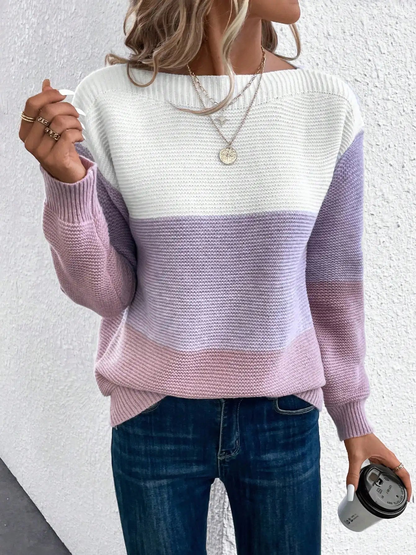 Anaëlle | Maglione Colorato a Maglia Confortevole