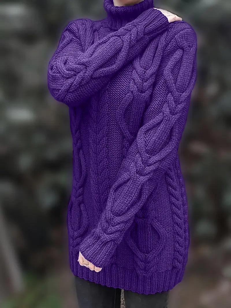 Valéria | Maglione Lungo Torcigliato d’Inverno