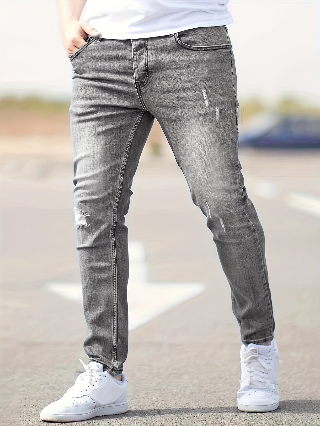 Alex | Jeans slim strappati di tendenza