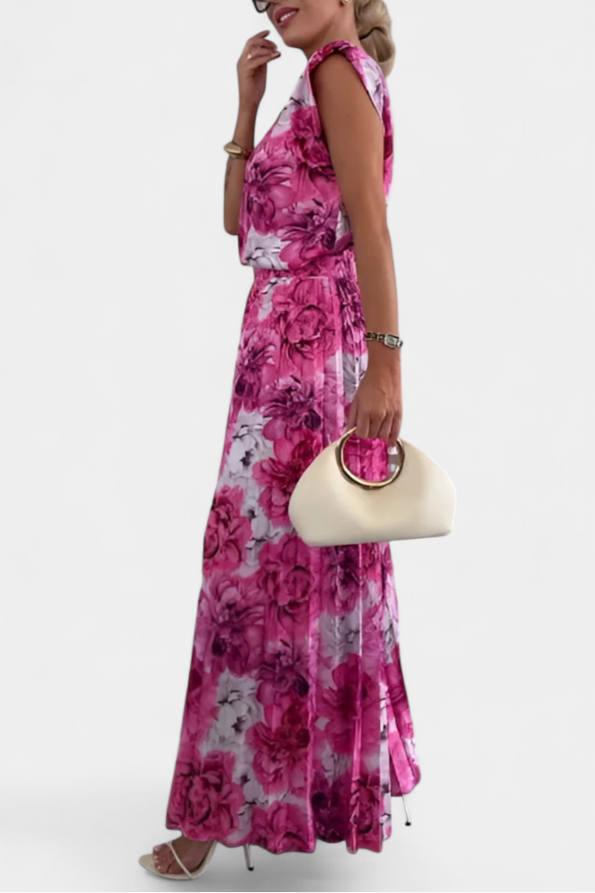 Liora Set di Due Pezzi con Top Strutturato e Pantaloni Plissettati