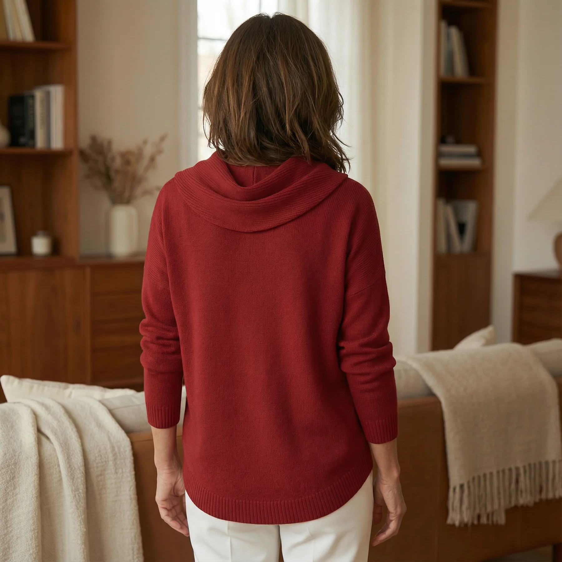 Tess | Maglione Morbido con Collo Drappeggiato