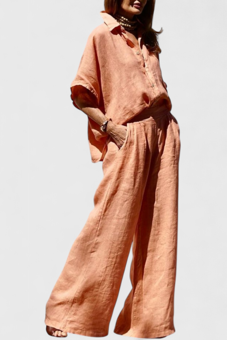 Completo Casual Estivo in Cotone-Lino Adesua