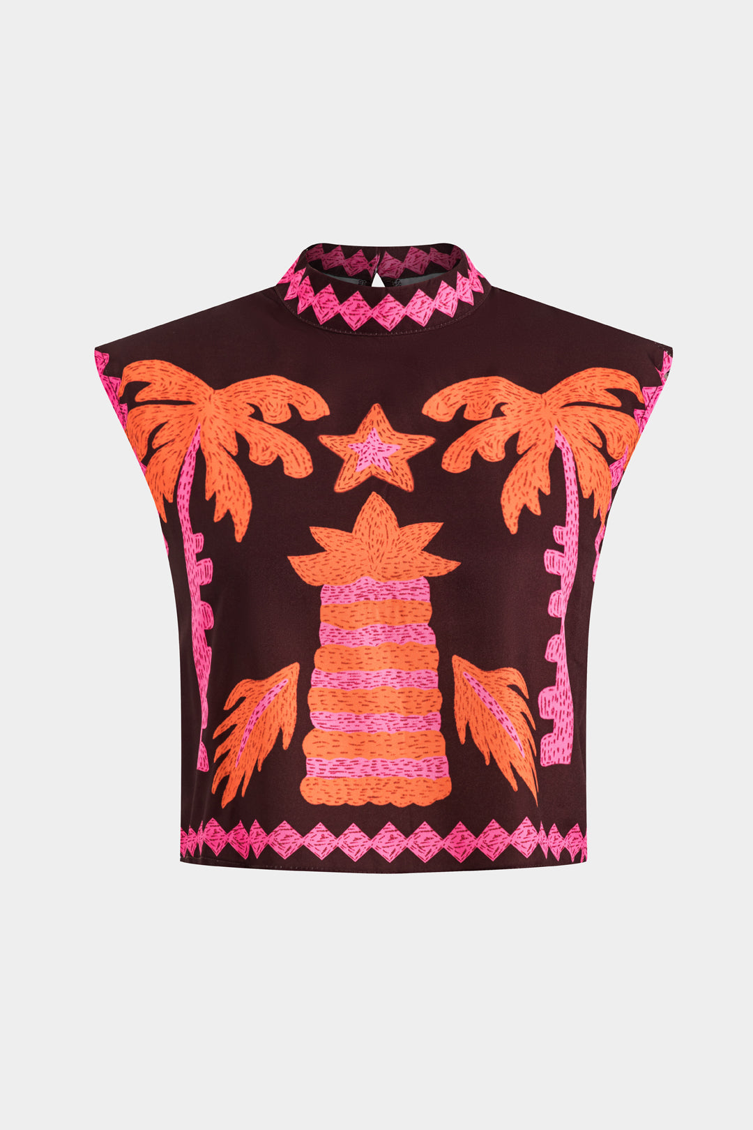 Sloan Set di Top e Gonna Corto Palma di Cocco