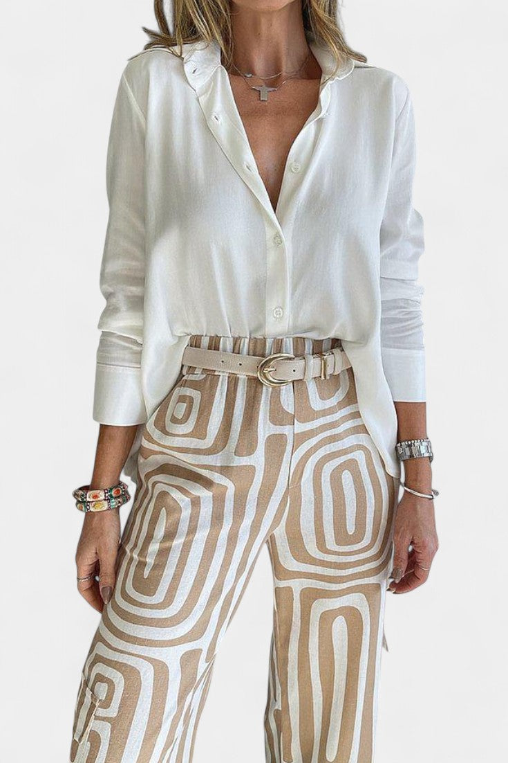 Calla Completo di Due Pezzi a Manica Lunga