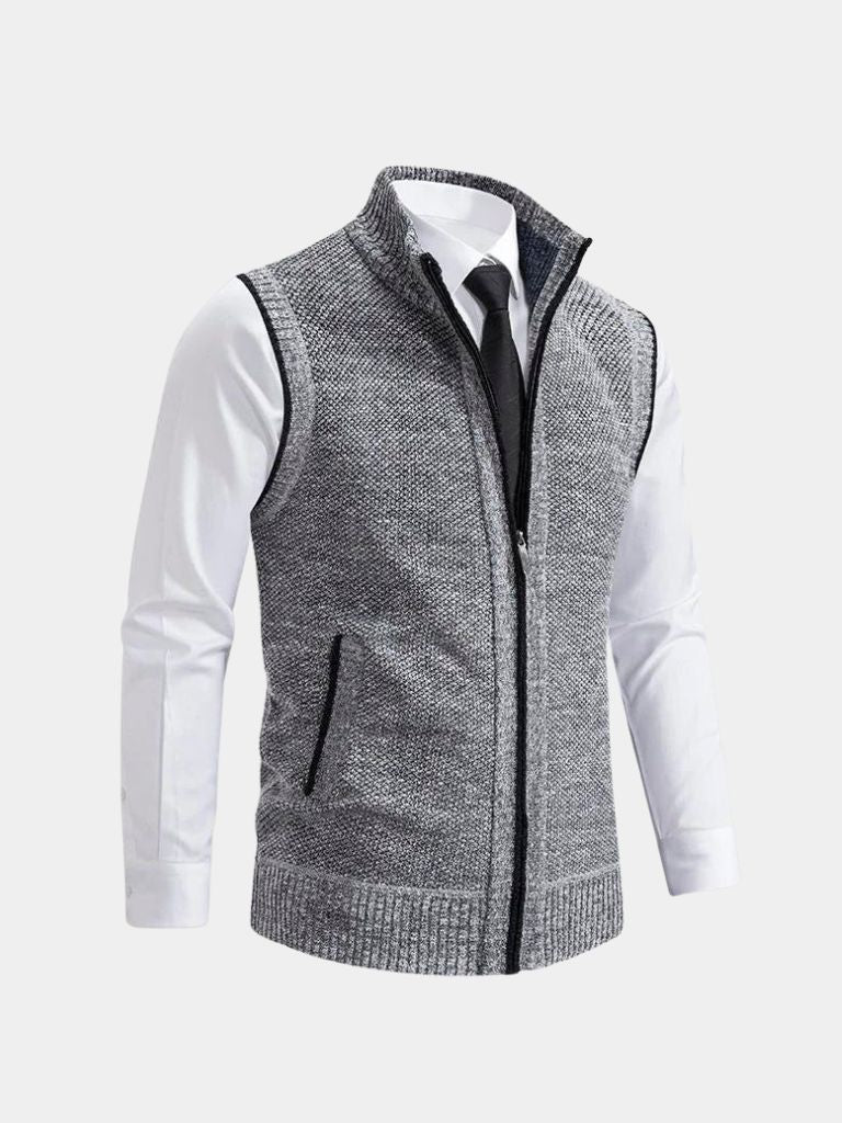 Gilet Elegante con Zip Intera - Milano Essenza