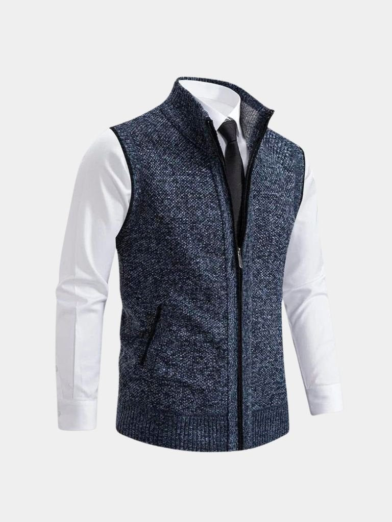 Gilet Elegante con Zip Intera - Milano Essenza