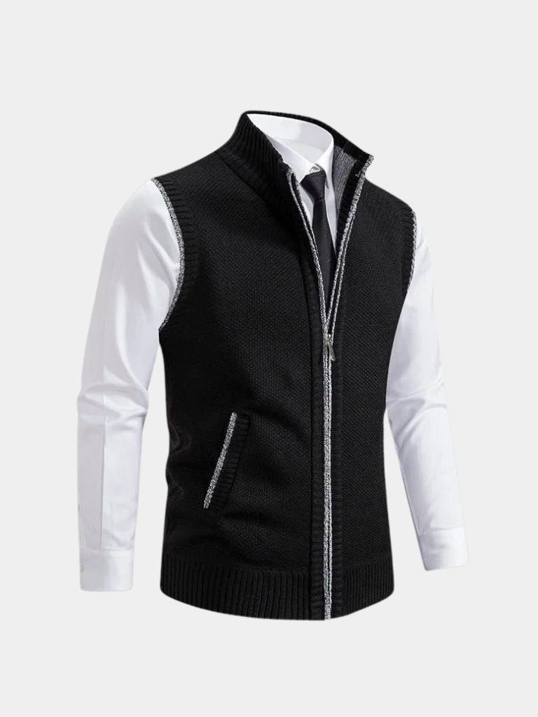 Gilet Elegante con Zip Intera - Milano Essenza
