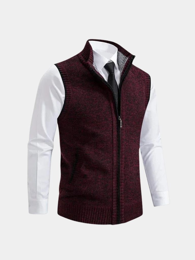 Gilet Elegante con Zip Intera - Milano Essenza