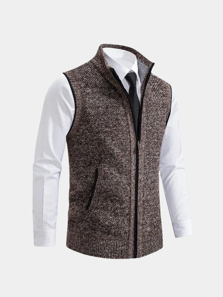 Gilet Elegante con Zip Intera - Milano Essenza