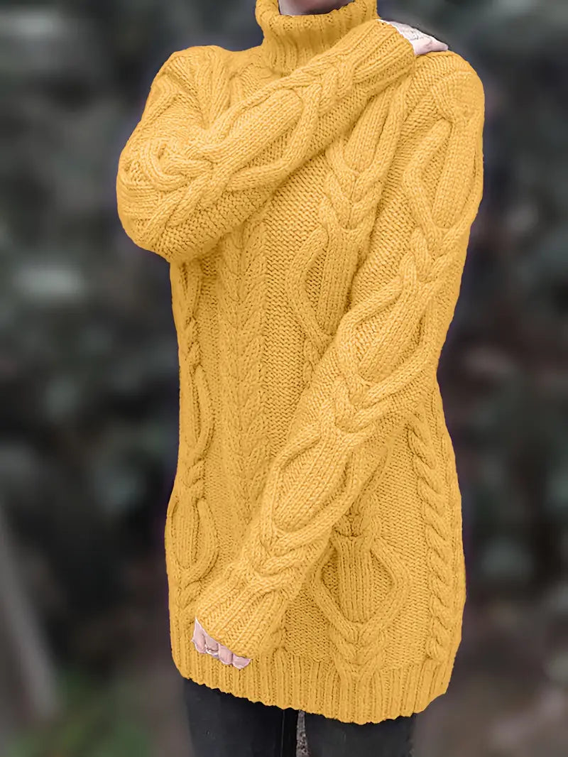 Valéria | Maglione Lungo Torcigliato d’Inverno