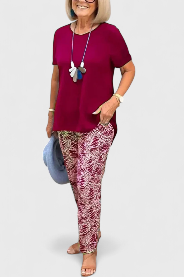 Candelaria Completo Elegante di Due Pezzi con Taglio Strutturato