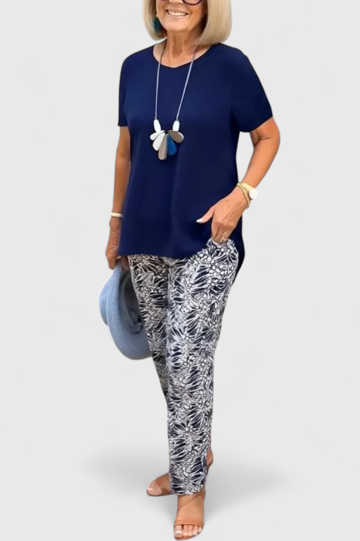 Candelaria Completo Elegante di Due Pezzi con Taglio Strutturato