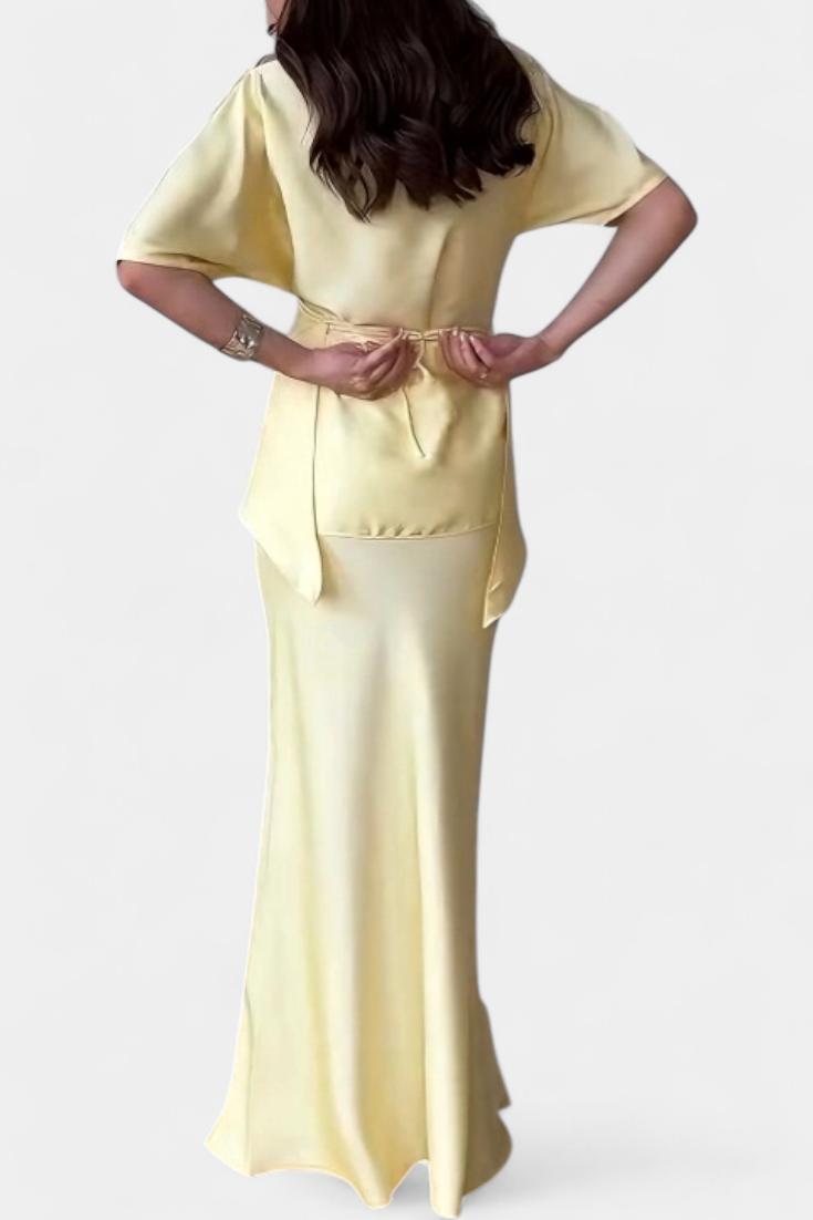 Veleda Completo con Top a Spalline Incrociate e Gonna Fluida