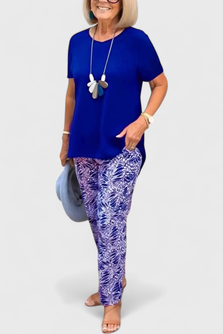 Candelaria Completo Elegante di Due Pezzi con Taglio Strutturato