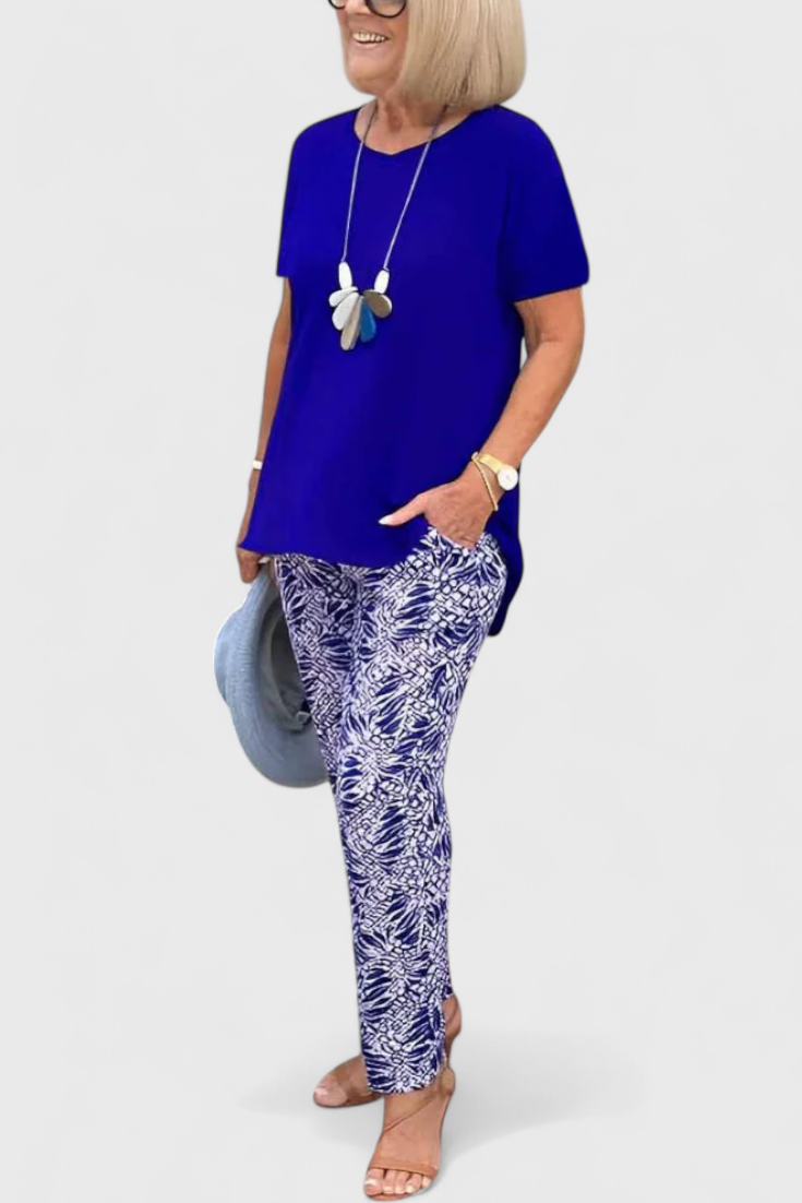 Candelaria Completo Elegante di Due Pezzi con Taglio Strutturato