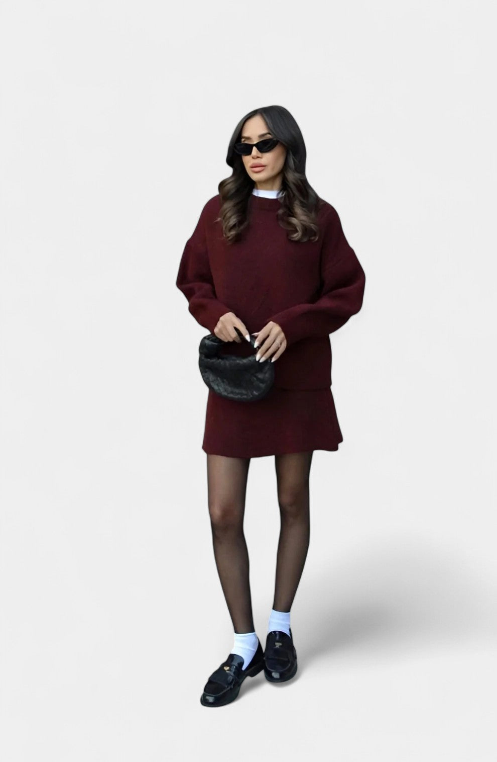 Marie Completo Elegante in Maglia