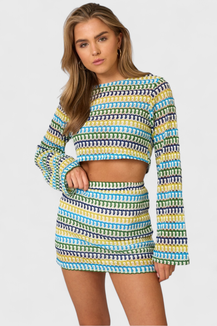 Conjunto Boho Islene in Cotone Leggero