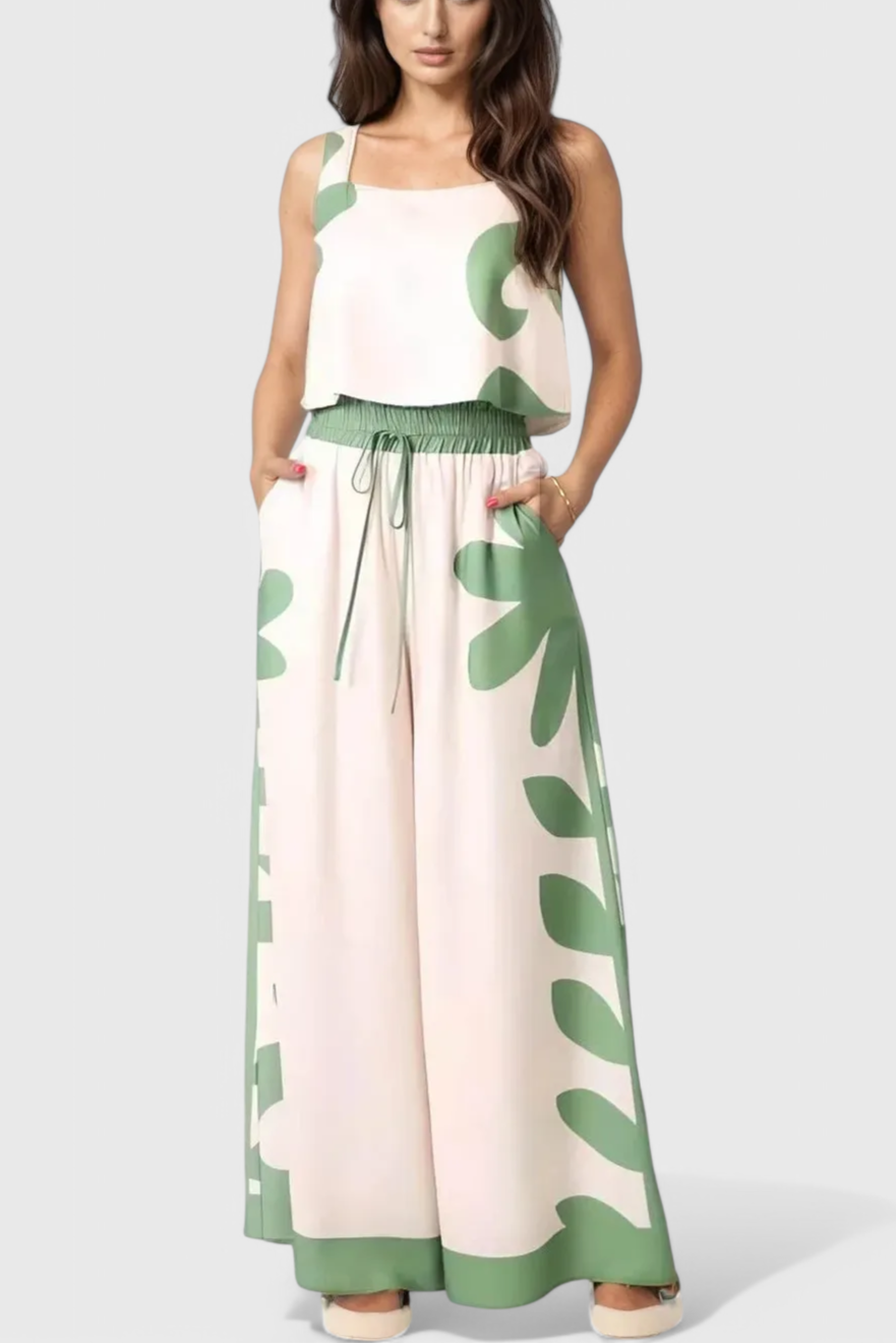 Serafina Set Senza Maniche Florale Boho